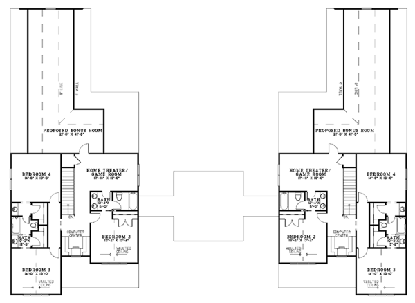 Dream House Plan - Country Floor Plan - Upper Floor Plan #17-2818