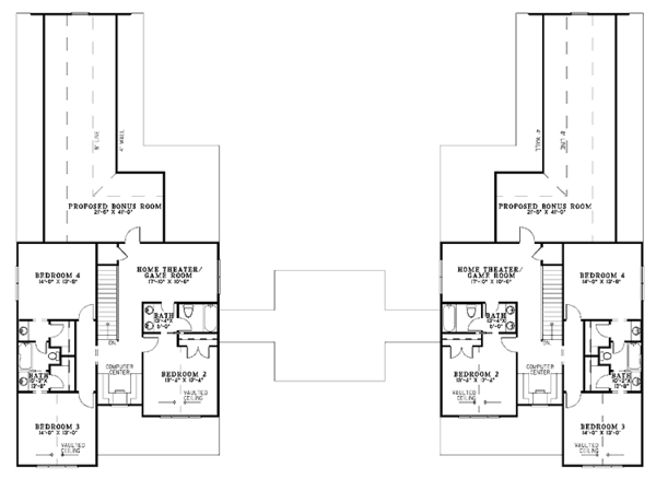 Home Plan - Country Floor Plan - Upper Floor Plan #17-2818