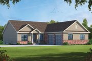 Traditional Style House Plan - 3 Beds 2.5 Baths 1837 Sq/Ft Plan #20-2404 