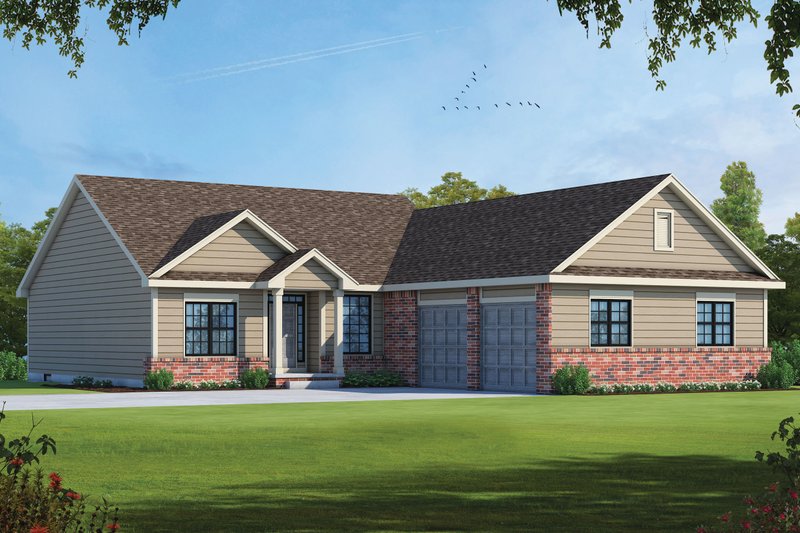 Architectural House Design - Traditional Exterior - Front Elevation Plan #20-2404