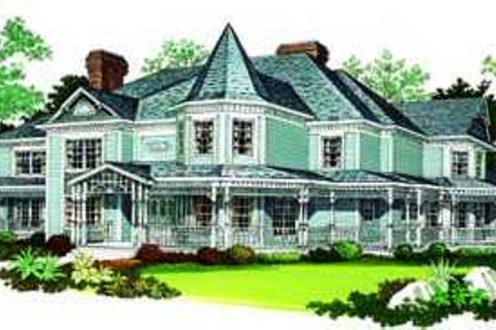 Exterior - Other Elevation for Victorian House Plan #72-196 - 5 bed, 6 bath