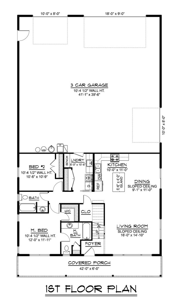 Barndominium Floor Plan - Main Floor Plan #1064-429