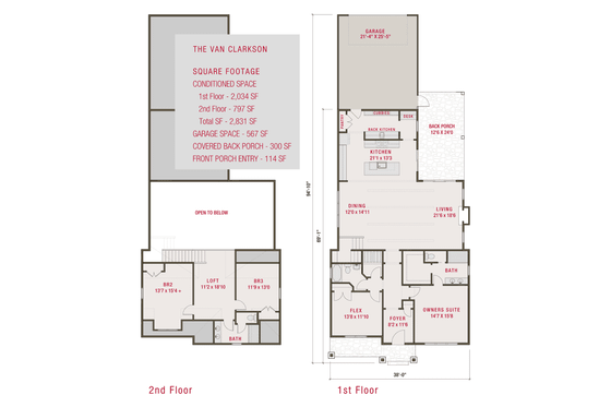Floor Plan - Other Floor for Farmhouse House Plan #461-94 - 4 bed, 3 bath