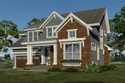Craftsman Style House Plan - 3 Beds 2.5 Baths 2167 Sq/Ft Plan #51-1199 Exterior 