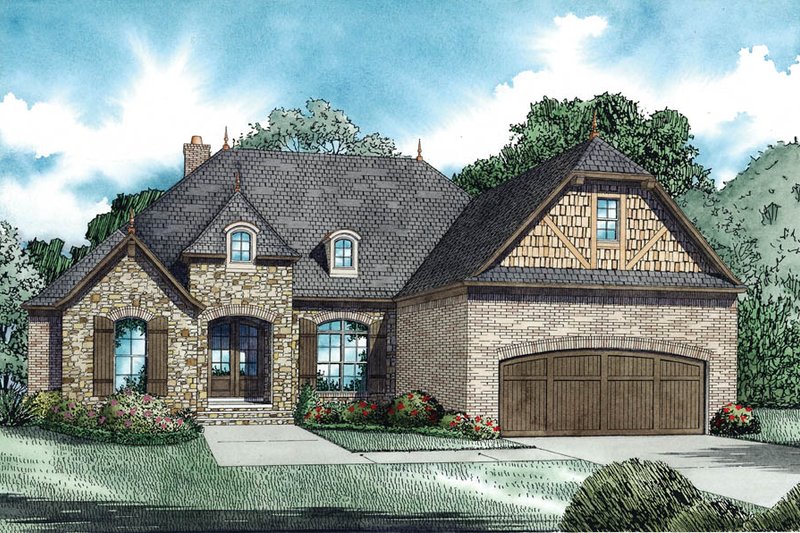 Home Plan - European Exterior - Other Elevation Plan #17-2488