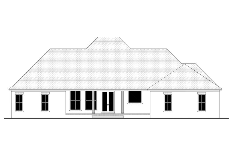 Dream House Plan - Exterior - Rear Elevation for Farmhouse House Plan #430-276 - 4 bed, 3.5 bath