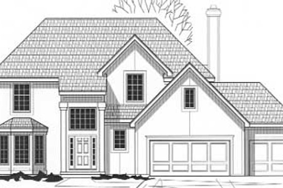 Exterior - Front Elevation for Traditional House Plan #67-535 - 4 bed, 3.5 bath
