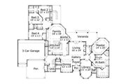 European Style House Plan - 4 Beds 3.5 Baths 3710 Sq/Ft Plan #411-749 