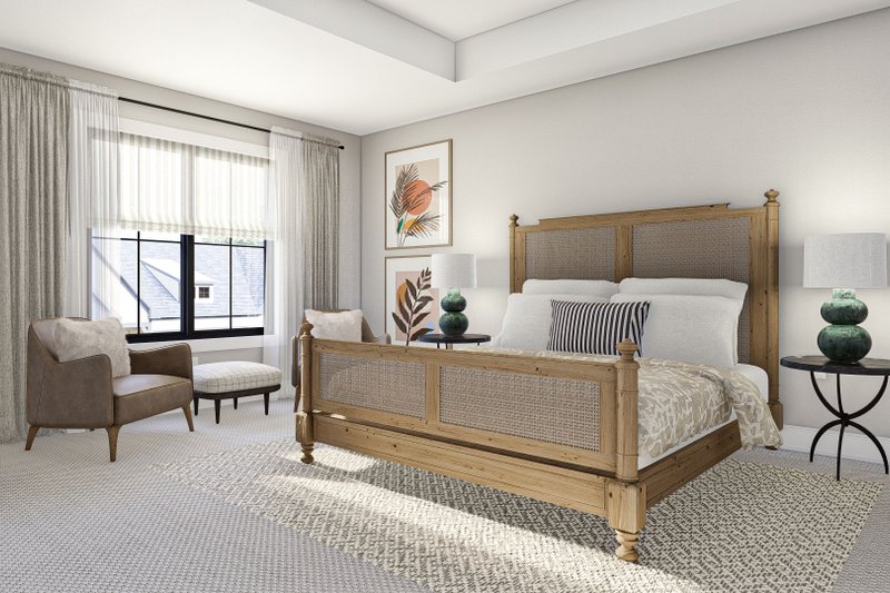 House Blueprint - Interior - Master Bedroom for Modern House Plan #455-654 - 3 bed, 2.5 bath