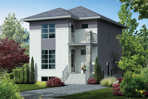 Contemporary Exterior - Front Elevation Plan #25-4429