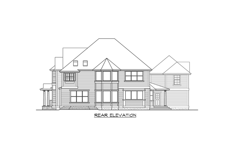 House Plan Design - Exterior - Other Elevation 2 for Country House Plan #132-176 - 4 bed, 3.5 bath