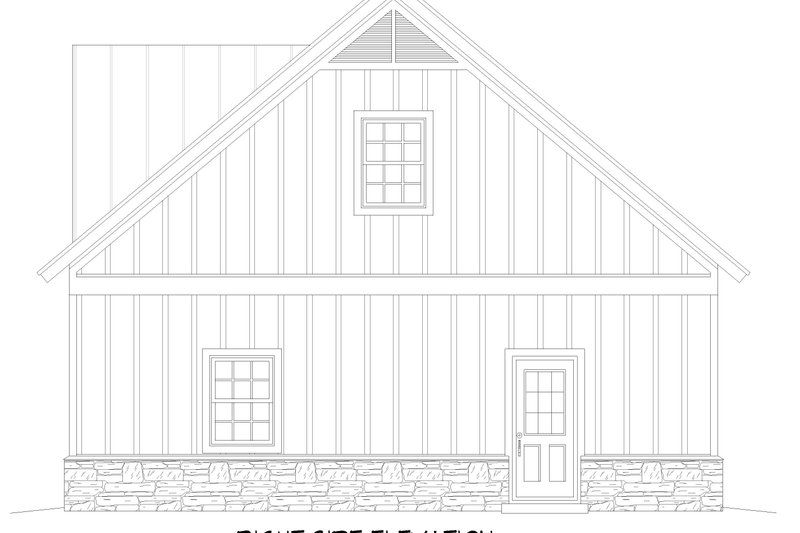 Home Plan - Exterior - Other Elevation 1 for Country House Plan #932-1258, 0 bath