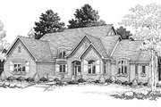 European Style House Plan - 4 Beds 3.5 Baths 3468 Sq/Ft Plan #70-518 