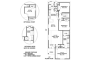 European Style House Plan - 3 Beds 2 Baths 1255 Sq/Ft Plan #81-161 