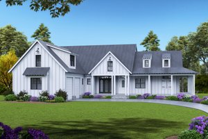 Farmhouse Exterior - Front Elevation Plan #54-543