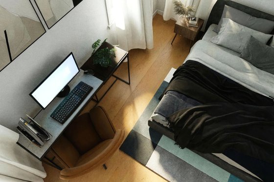 Interior - Master Bedroom 1 for Farmhouse House Plan #1112-19 - 4 bed, 3.5 bath