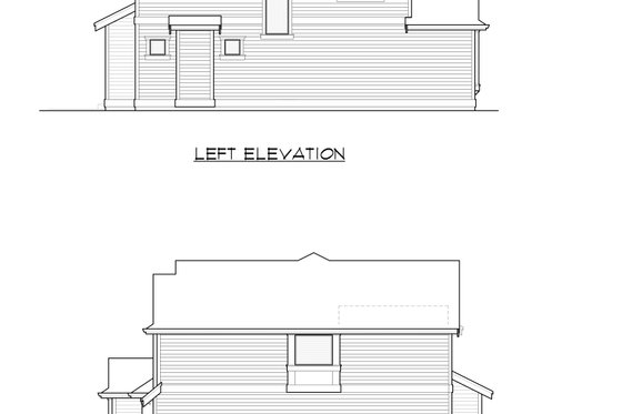 Exterior - Other Elevation 1 for Colonial House Plan #1066-77 - 5 bed, 3 bath