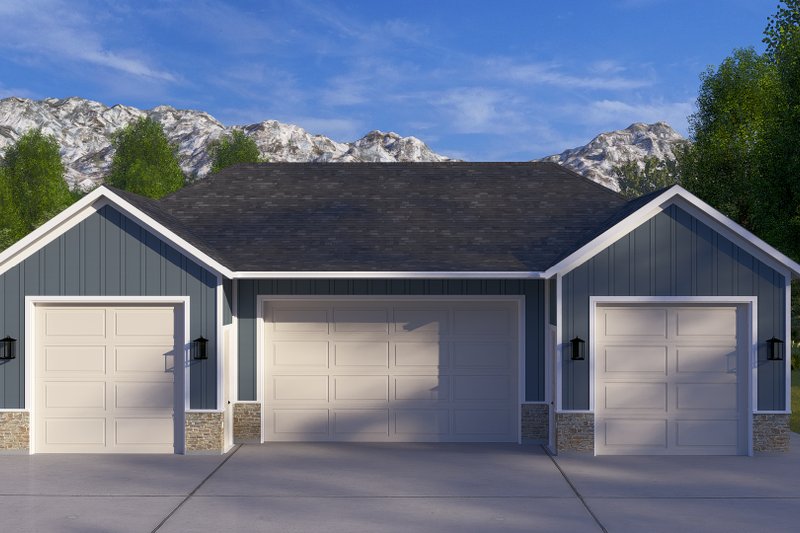 House Blueprint - Exterior - Front Elevation 10 for Traditional House Plan #1060-275, 0 bath