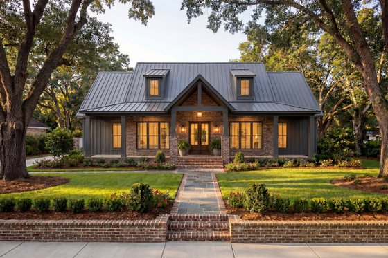 Exterior - Front Elevation 4 for Farmhouse House Plan #430-422 - 3 bed, 2.5 bath