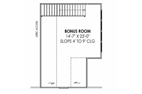 Floor Plan - Upper Floor for Farmhouse House Plan #1096-153 - 4 bed, 3.5 bath