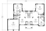 European Style House Plan - 4 Beds 4 Baths 4432 Sq/Ft Plan #25-276 