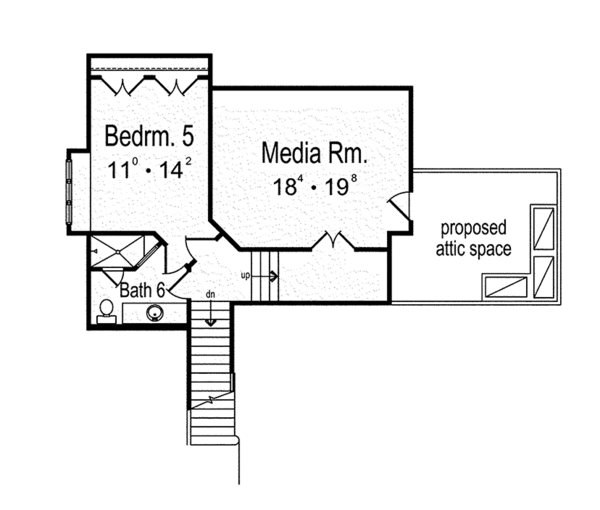 Home Plan - Mediterranean Floor Plan - Upper Floor Plan #417-815