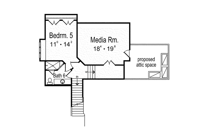Dream House Plan - Floor Plan - Upper Floor for Mediterranean House Plan #417-815 - 5 bed, 5.5 bath