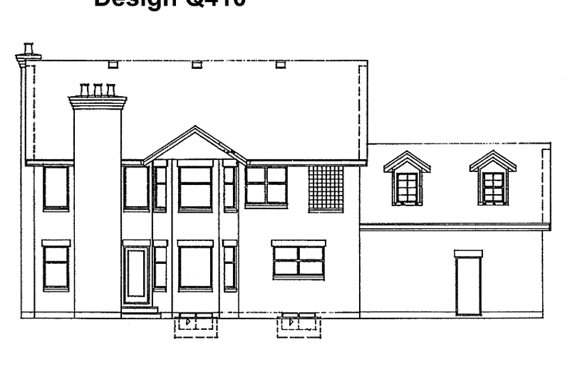 Dream House Plan - Exterior - Rear Elevation for Colonial House Plan #47-850 - 3 bed, 2.5 bath