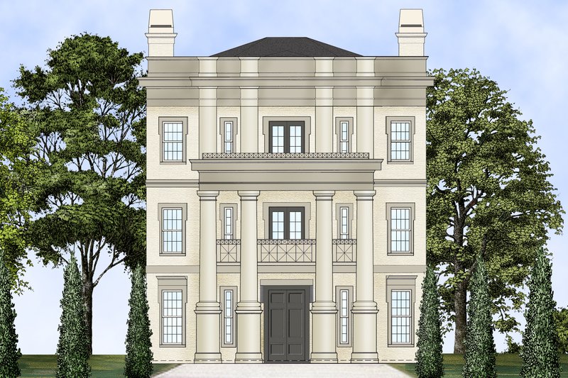 Dream House Plan - Classical Exterior - Front Elevation Plan #119-343