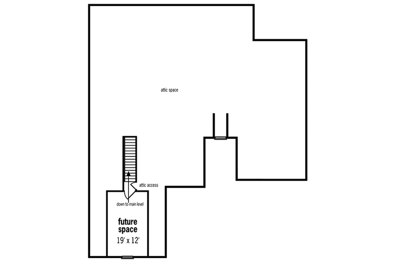 Home Plan - Floor Plan - Upper Floor for Mediterranean House Plan #45-423 - 3 bed, 2.5 bath