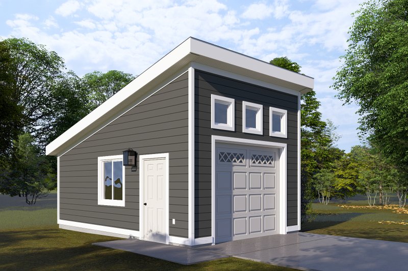 House Blueprint - Modern Exterior - Front Elevation Plan #1060-229