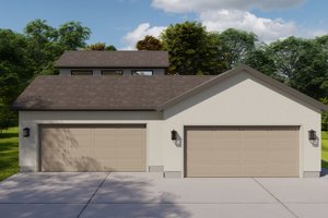 Exterior - Front Elevation for Traditional House Plan #1060-150, 0 bath