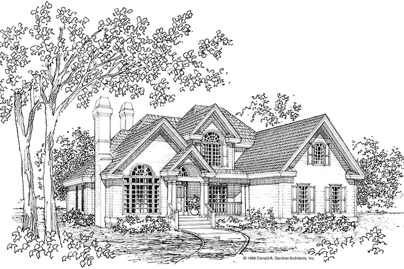 Traditional Style House Plan - 4 Beds 2.5 Baths 2441 Sq/Ft Plan #929 ...