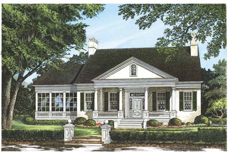 Dream House Plan - Classical Exterior - Front Elevation Plan #137-315
