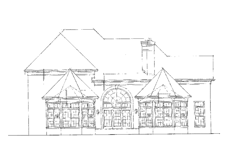 Home Plan - Exterior - Rear Elevation for Traditional House Plan #453-419 - 5 bed, 4 bath