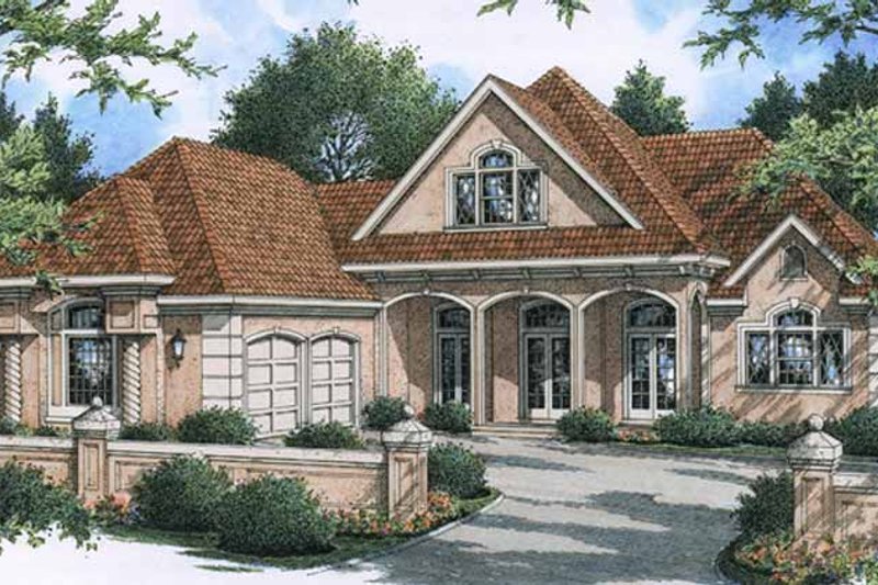 Home Plan - Country Exterior - Front Elevation Plan #45-513
