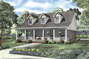 Architectural House Design - Country Exterior - Front Elevation Plan #17-2845
