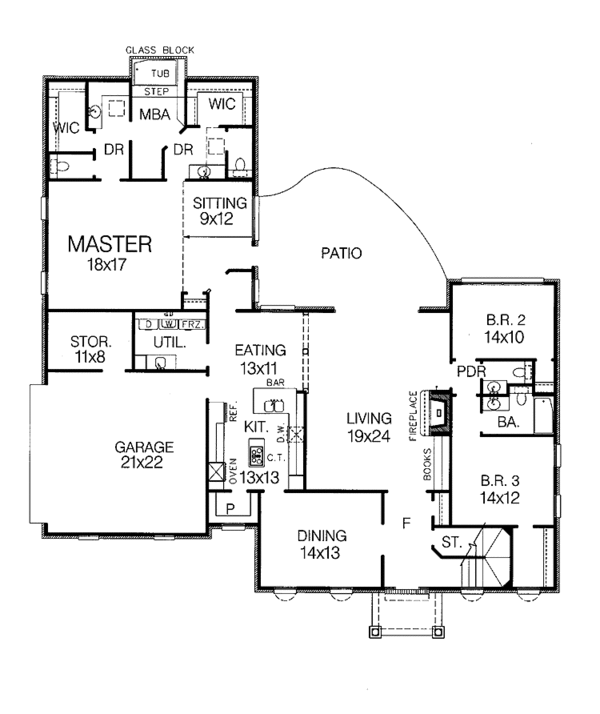 Home Plan - Classical Floor Plan - Main Floor Plan #15-315