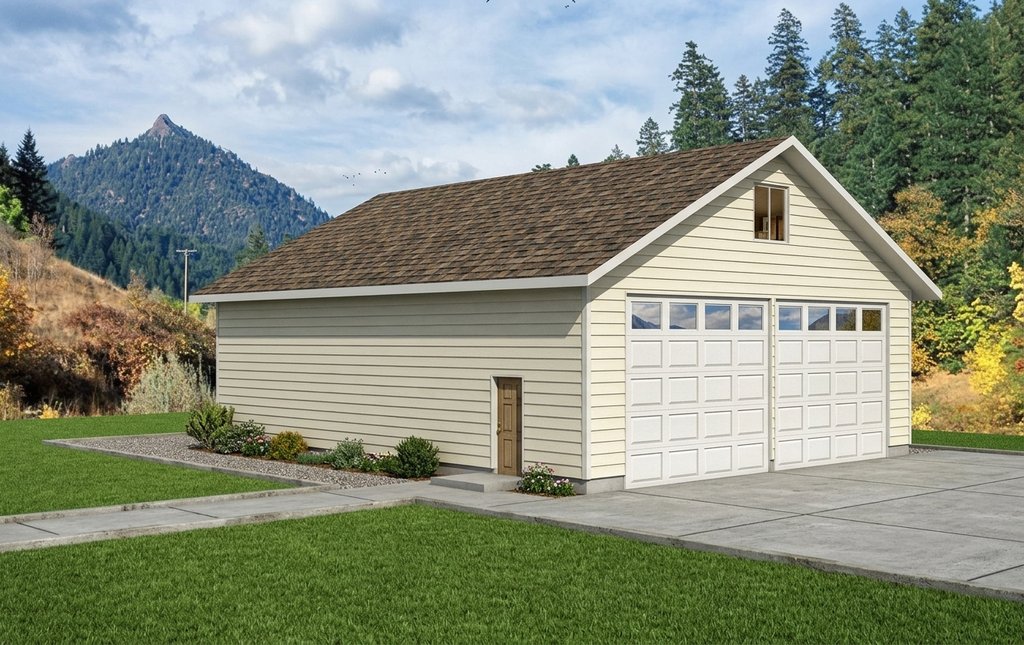 Exterior - Front Elevation 2 for Traditional House Plan #117-367, 0 bath
