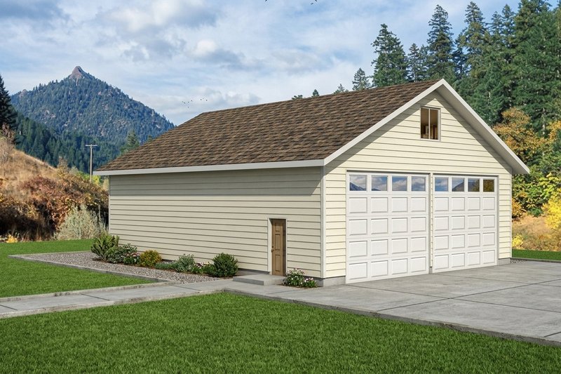 Home Plan - Exterior - Front Elevation 2 for Traditional House Plan #117-367, 0 bath