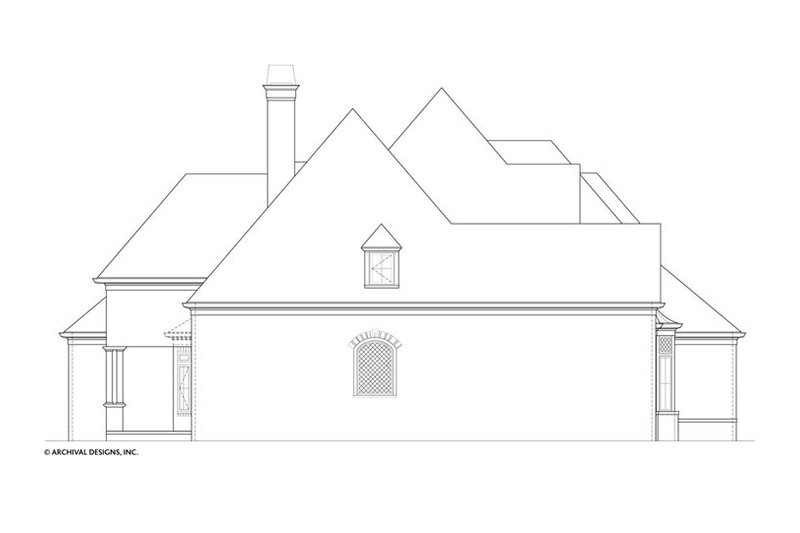 House Blueprint - Exterior - Other Elevation for European House Plan #119-439 - 4 bed, 3 bath