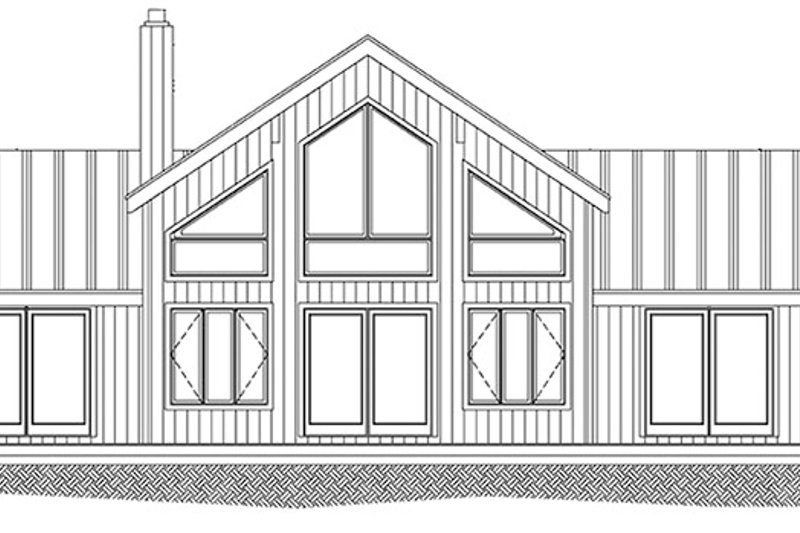 Dream House Plan - Exterior - Rear Elevation 5 for Contemporary House Plan #1061-8 - 3 bed, 3 bath