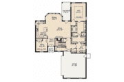 European Style House Plan - 4 Beds 3.5 Baths 2720 Sq/Ft Plan #36-494 