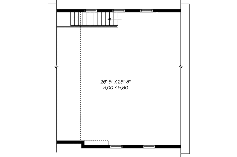 Dream House Plan - Floor Plan - Upper Floor for Craftsman House Plan #23-2476, 0 bath
