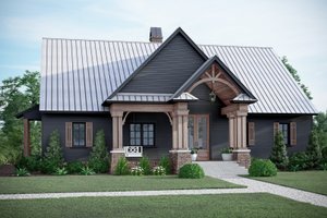 Country Exterior - Front Elevation Plan #1081-32
