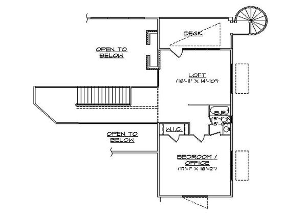 Home Plan - Floor Plan - Upper Floor Plan #5-461