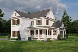 Exterior - Other Elevation for Farmhouse House Plan #17-286 - 4 bed, 2.5 bath