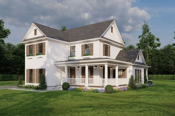 Exterior - Other Elevation for Farmhouse House Plan #17-286 - 4 bed, 2.5 bath