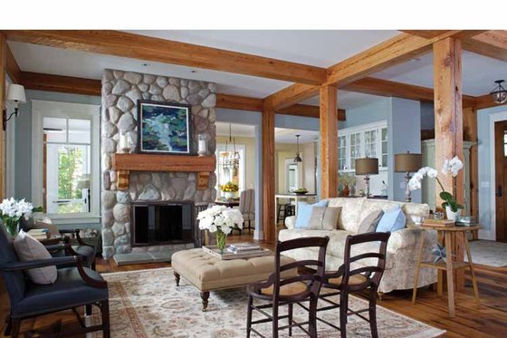 Interior - Family Room for Craftsman House Plan #928-64 - 3 bed, 3.5 bath