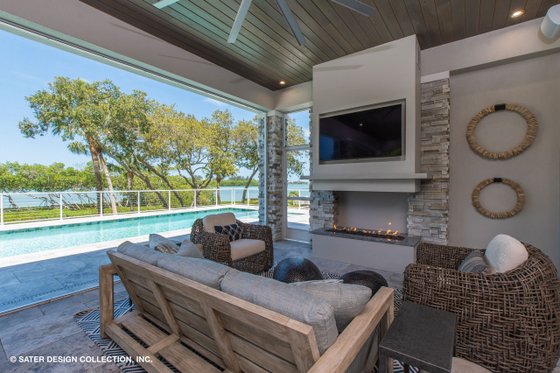 Exterior - Outdoor Living 1 for Modern House Plan #930-519 - 4 bed, 4.5 bath